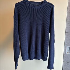 Brandy Melville Navy Blue Crewneck Sweater